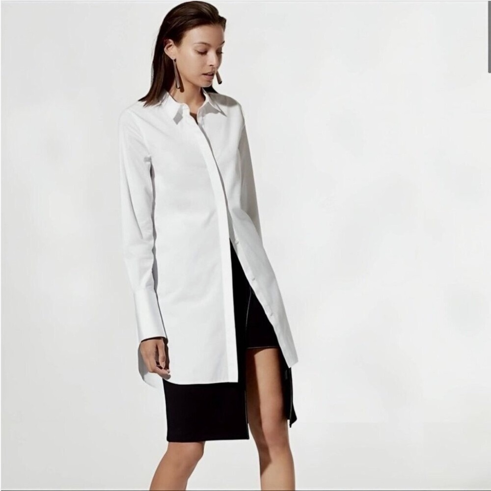 Aritzia Babaton Carleton Long Sleeve Shirt Dress XS
